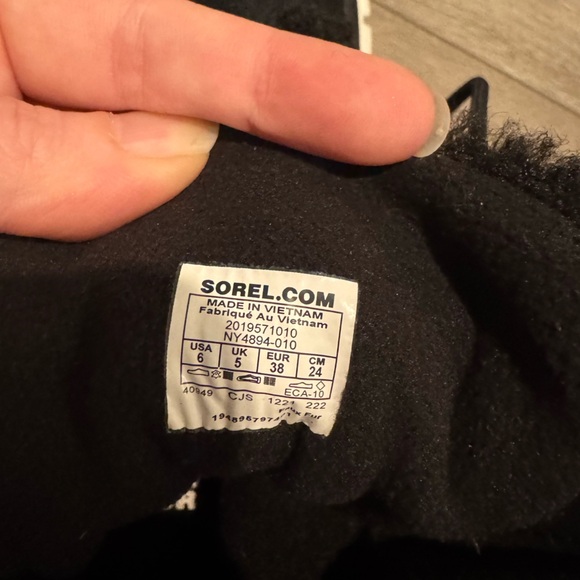 SOREL Explorer Next Joan Cozy black Sherpa bungee lace - Picture 7 of 7